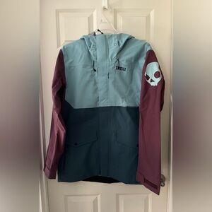 Men’s Trew Powerfunk Ski Snowboarding Winter Jacket 8 pockets zipper & Velcro L